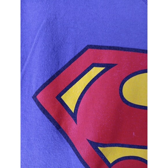 Superman Shirt Men's Medium Blue Short Sleeve Tee Logo DC Comics - Picture 14 of 16